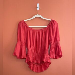 NEW Rachel Zoe Ruffle Long Sleeve Blouse Womens Size XS